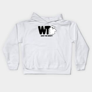 What The Ghost? Logo - Dark Kids Hoodie